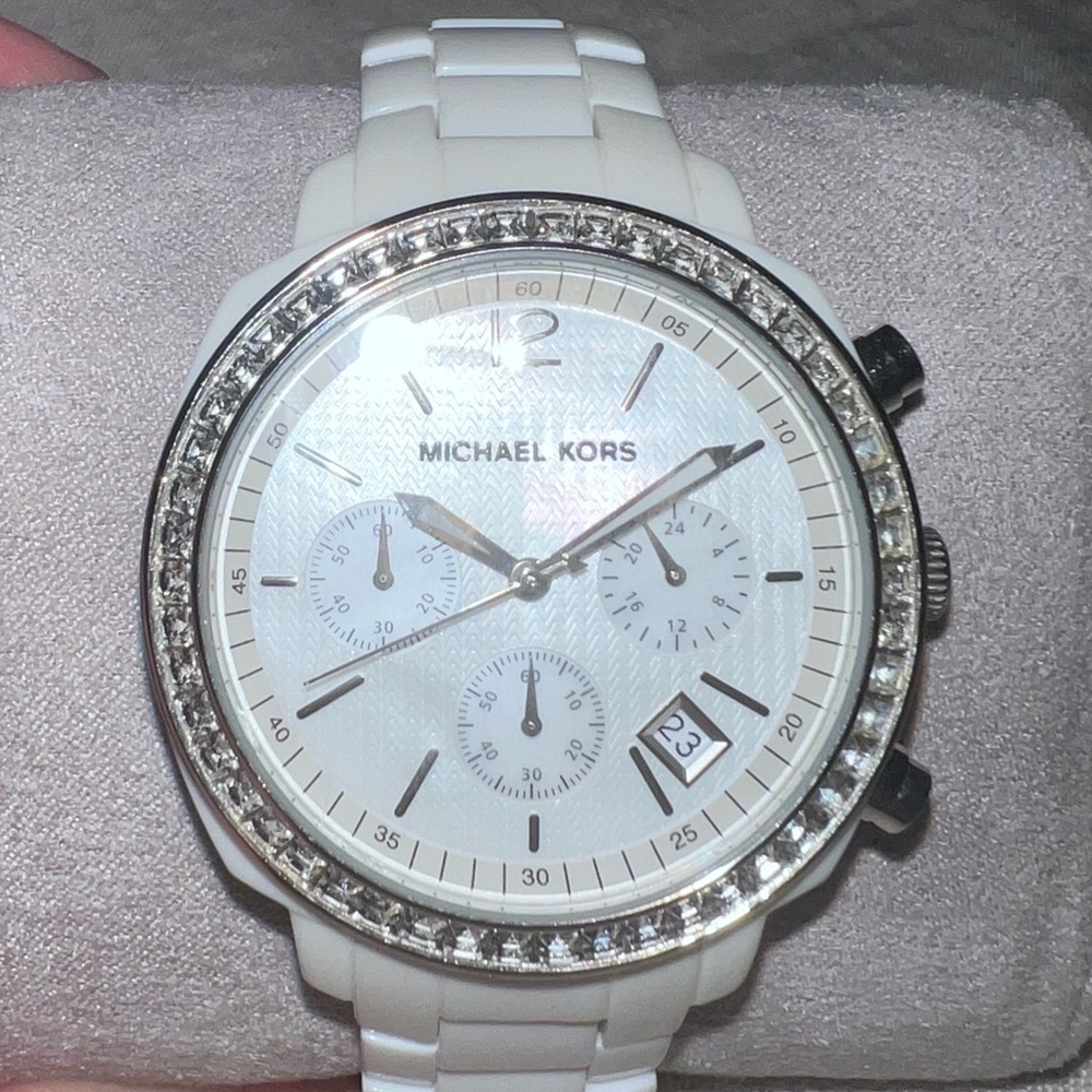 Michael Kors Women's Accessories Michael Kors Mk5079 White Runway Watch